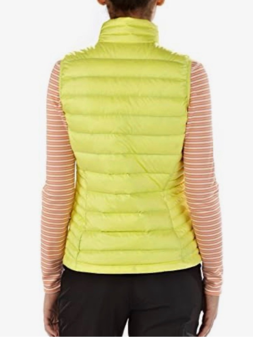 Patagonia Yellow Vest with Teal Interior Womens XL Solar Pow green. - Picture 2 of 8